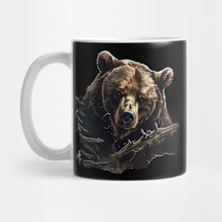 Golden Autumn With Grizzly Bear Mug